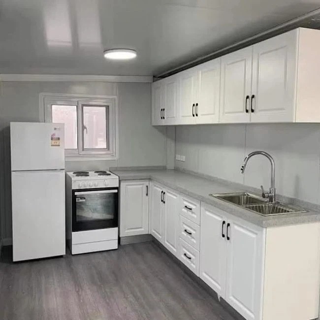 Cocina modular blanca